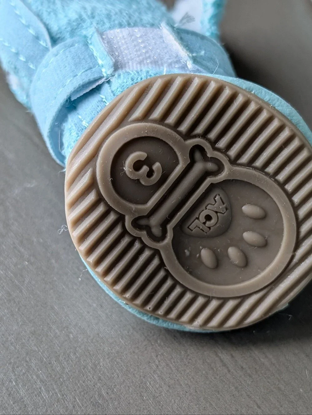 Aqua Blue Plush Pet Boots Paw For Small Dog Like Chihuahua, Yorkie & Others